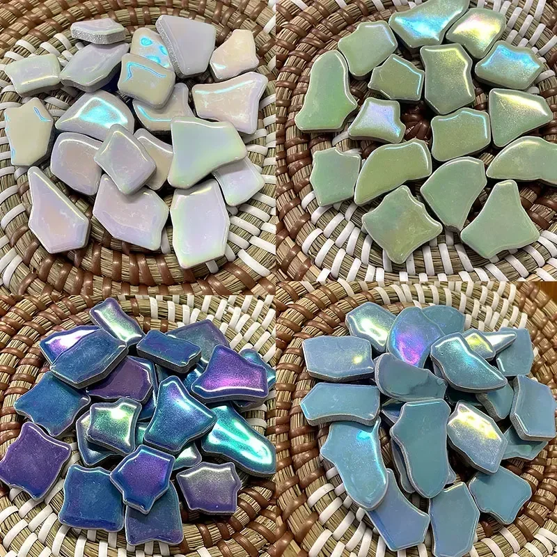 100 グラム不規則なセラミックモザイクタイルマルチカラーモ - Ceramic Tile Blank のレビューと価格