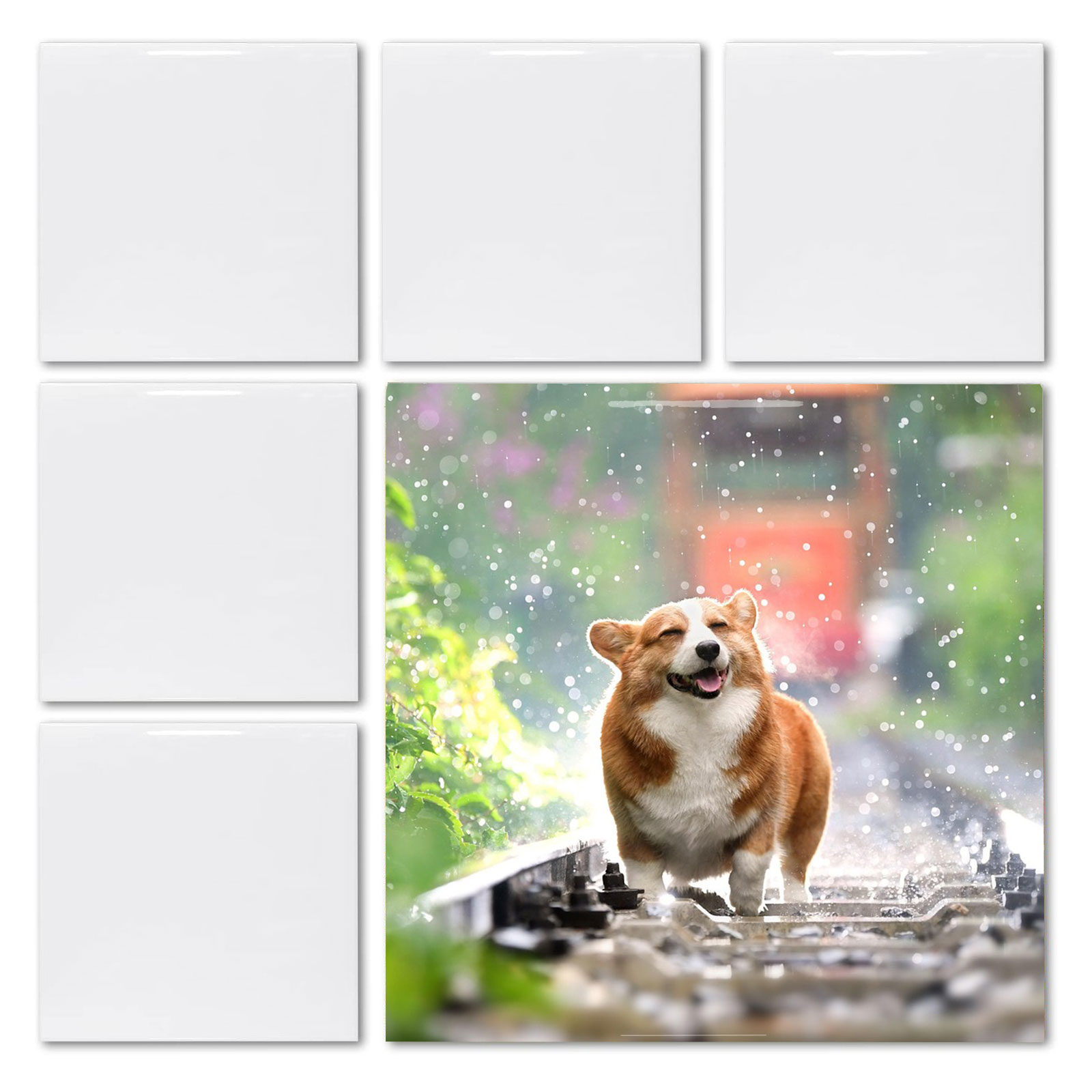 20枚 4.25インチ x 4.25インチ 昇華プリント用白 - Ceramic Tile Blank のレビューと価格
